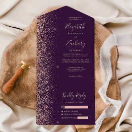 Casamento Moderno com Brilho em Dourado Rosa e Rox