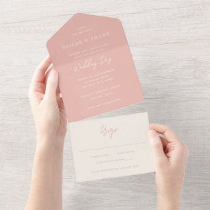 Casamento Moderno com Pêssego Simples
