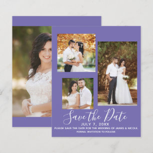 Casamento Moderno Cor Mínima Foto Salvar Data