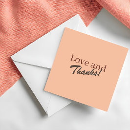 Casamento Moderno Coral Peach Amor e Agradecimento