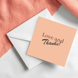 Casamento Moderno Coral Peach Amor e Agradecimento