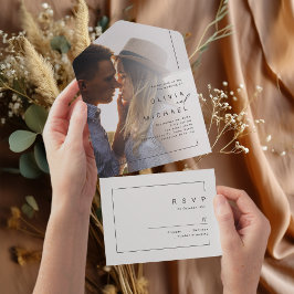 Casamento moderno de fotos minimalistas