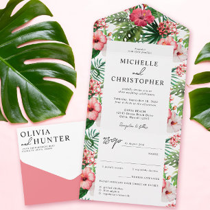 Casamento Moderno de Hibiscus Tropical
