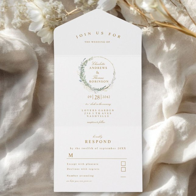 Casamento moderno e elegante de eucalipto (Criador carregado)