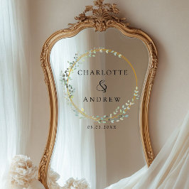 Casamento moderno e elegante de eucalipto