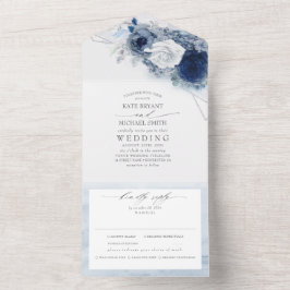 Casamento Moderno Elegante das Flores Azuis e Mari