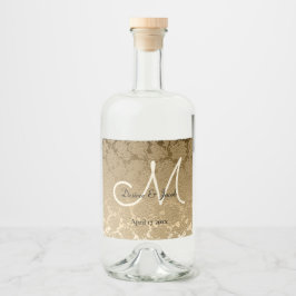 Casamento Moderno Elegante do Monograma Dourado