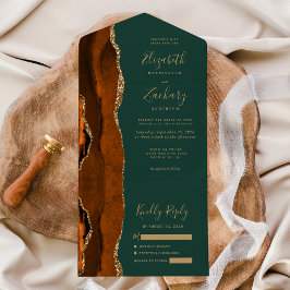 Casamento Moderno em Verde Caçador com Ágata Doura