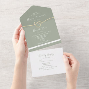 Casamento Moderno em Verde Sage e Dourado
