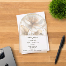 Casamento Moderno Minimalista Dourado e Branco