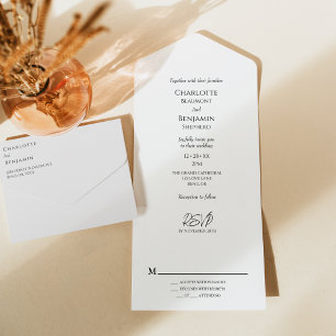 Casamento Moderno Minimalista Simples