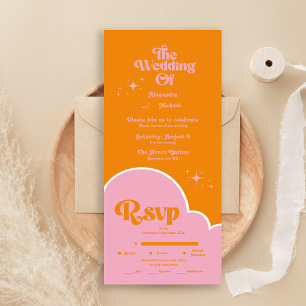 Casamento Moderno Minimalista Vibrand Laranja e Ro