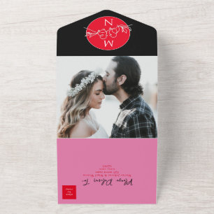 Casamento Moderno Preto Magenta