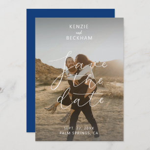 Casamento Moderno Salva a Data Fotos Caligrafia