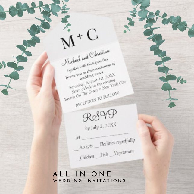Casamento Monocromático Mínimo do ORÇAMENTO (Criador carregado)