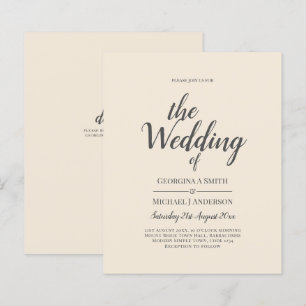 Casamento Monocromático Moderno Beige