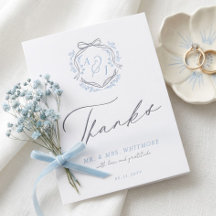 Casamento Monograma com Floral Crest Vintage Chic