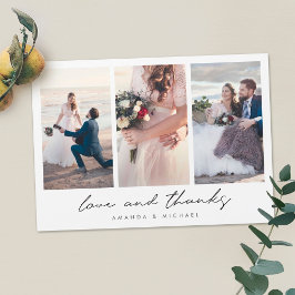 Casamento Multifoto Personalizado Obrigado Magnet