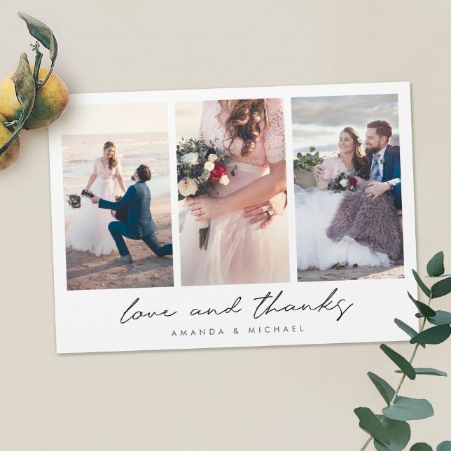 Casamento Multifoto Personalizado Obrigado Magnet (Criador carregado)