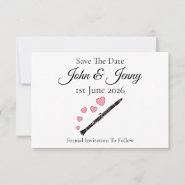 Casamento Musical Clarinet Salvar A Data