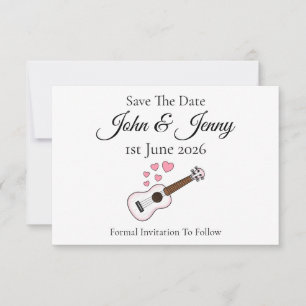 Casamento Musical Ukulele Salva A Data