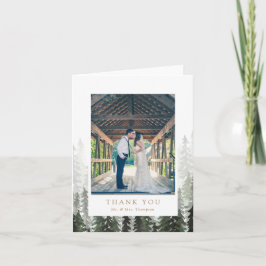 Casamento na Floresta de Pinheiros Agradecimento