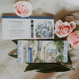 Casamento na Grécia | Cartão de Embarque Save the