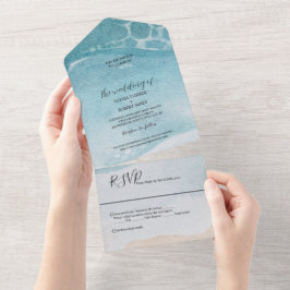 Casamento na Praia Azul de Verão