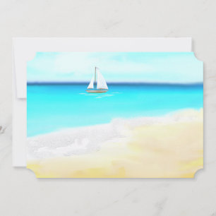 Casamento na Praia- Barco à vela e águas tropicais