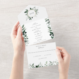 Casamento Natural Botânico Greenery Emerald Green