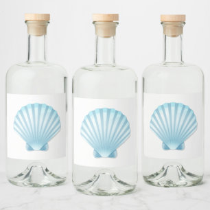 Casamento Náutico de Praia Azul Elegante Seashell