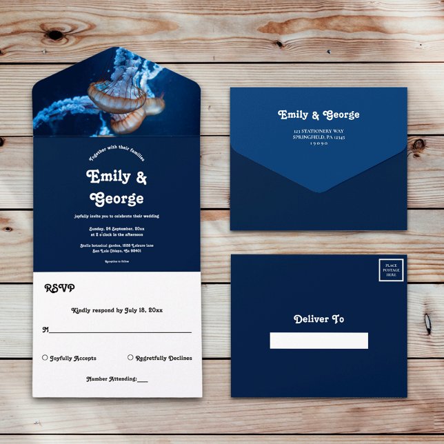 Casamento Náutico marinho Azul Submarino (Criador carregado)
