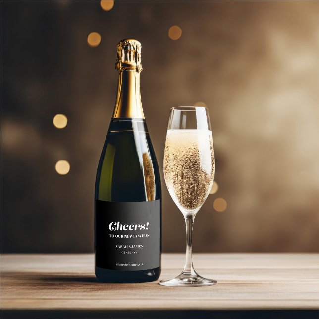 Casamento Negro da Caligrafia Mínima Elegante (Criador carregado)