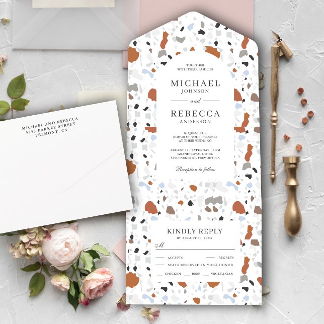 Casamento Neutro Terroso Mínimo de Terrazzo (Criador carregado)