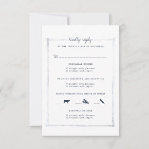 Casamento no final de semana Placa RSVP Combinad
