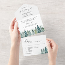 Casamento no inverno de Floresta de Pinheiros Caqu