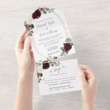 Casamento no inverno de Natal Elegante