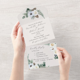 Casamento no inverno Floral Rustic