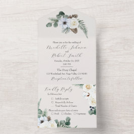 Casamento no inverno Floral Rustic