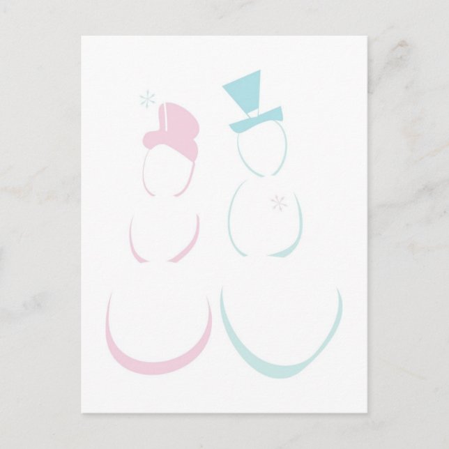 Casamento no inverno Guardar Cartões Postais De Da (Frente)