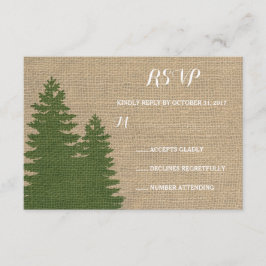 Casamento no inverno RSVP de Árvores de Pinheiros