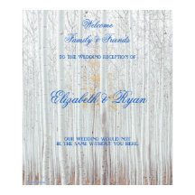 Casamento no inverno, White Birch, Poster de boas-