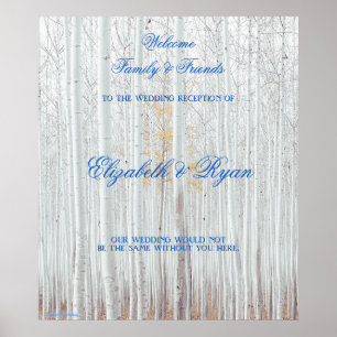 Casamento no inverno, White Birch, Poster de boas-