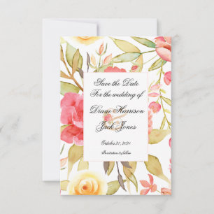 Casamento no Jardim com Aquarela Salve a Data