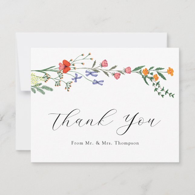 Casamento no Jardim Secreto Agradecimento de Noiva (Frente)