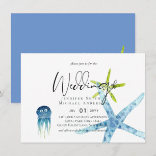 Casamento no oceano de praia de Sealife