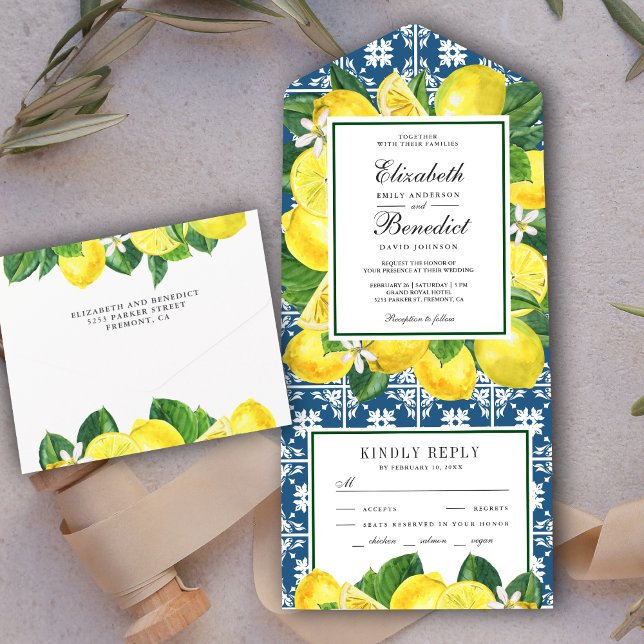 Casamento no Pomar de Limão Rústico com Azulejo Me (Criador carregado)