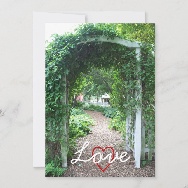 Casamento no quintal - Convite para casamento (Frente)