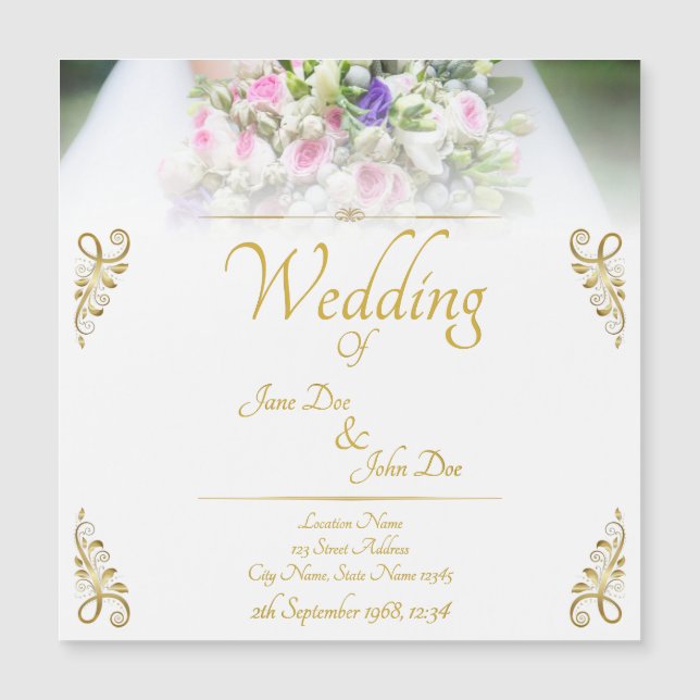 Casamento - noiva com buquê de casamento colorido (Frente)