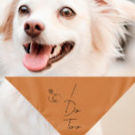 Casamento/Noivado Pet Bandana | I Do Too | Terra<br><div class="desc">Pequeno ou grande, este bandana de estimação pode ser usado para cães ou gatos. Mínimo, moderno e personalizável com o nome do seu animal de estimação. Um grampeador para todas as suas mães de cães ou gatos que procuram incluir a sua criança de peles no seu dia especial! Todo texto...</div>